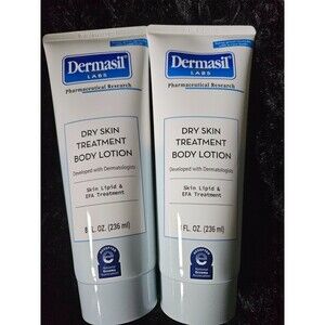 Dermasil Dry Skin Treatment Body Lotion 2 Pack Dermatologist Developed 8oz